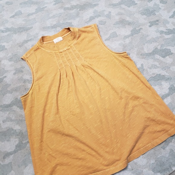 T.LA Tank Top Womens Large Yellow Anthropologie Sleeveless - Picture 2 of 9